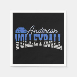 Guardanapo De Papel Champ da Equipe de NOME ADD do Jogador de Voleibol