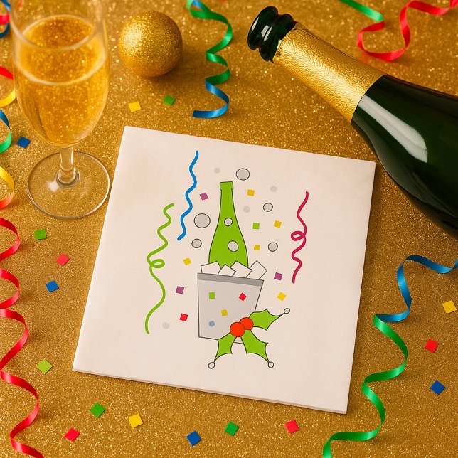 Guardanapo De Papel Champanhe No Ice Chiller Napkins (Criador carregado)