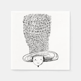 Guardanapo De Papel Chapéu de Flor