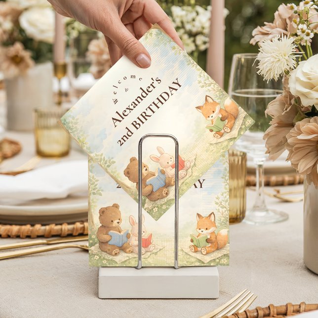 Guardanapo De Papel Chapter Two Little Reader Birthday (Criador carregado)