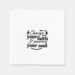 Guardanapo De Papel Charge Your Faith – Christian Inspirational Quote 