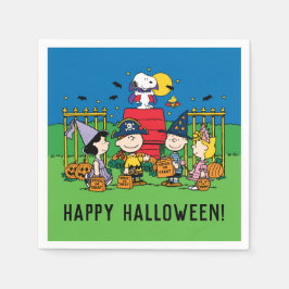 Guardanapo De Papel Charlie Brown e Gang Halloween Party