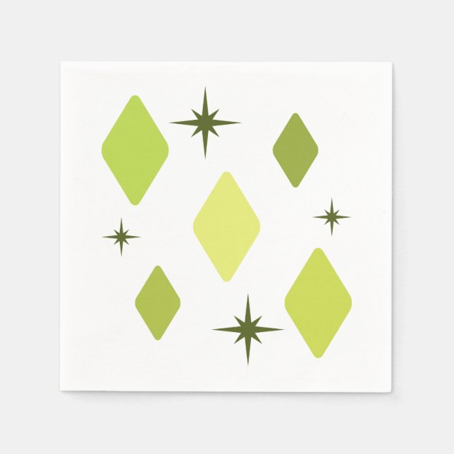 Guardanapo De Papel Charteuse de Diamantes Mod de Médio Mínimo (Frente)