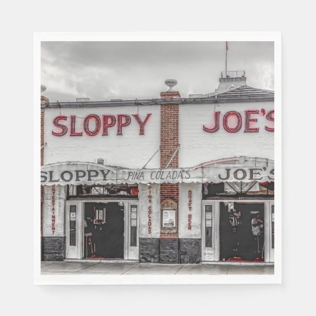 Guardanapo De Papel Chave West Napkins do Joe Sloppy (Frente)