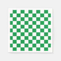 Checkerboard branco verde