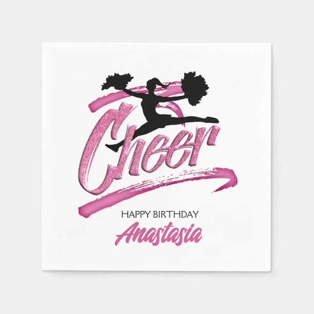Guardanapo De Papel Cheerhead Birthday (Frente)