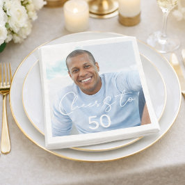 Guardanapo De Papel Cheers photo birthday party luncheon