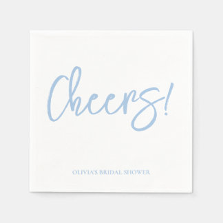 Guardanapo De Papel Cheers Wedding Napkins with Rustic Hand Lettering