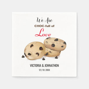 Guardanapo De Papel Cheio Choc Do Amor Cookie Obrigado Tratado de Ca