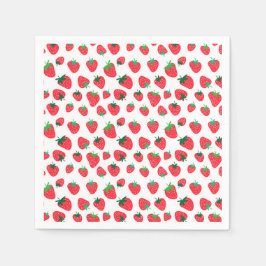 Guardanapo De Papel Cheio de Morangos