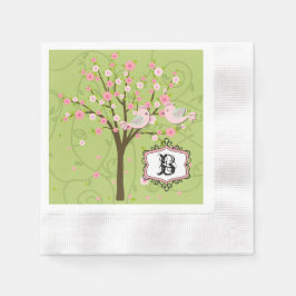 Guardanapo De Papel Cherry Blossom Birs Papel de Casamento Napkins