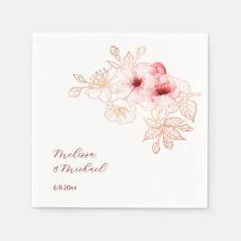Guardanapo De Papel Cherry Blossom Pink White Wedding