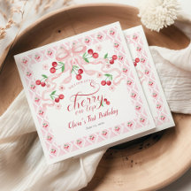 Cherry First Festa de aniversário