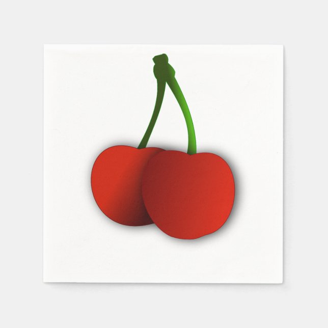 Guardanapo De Papel Cherry Fruta Napkin (Frente)