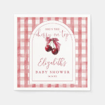 Cherry On Top Coquette Laço Baby Shower