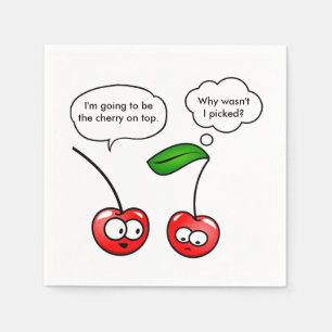 Guardanapo De Papel Cherry Puns