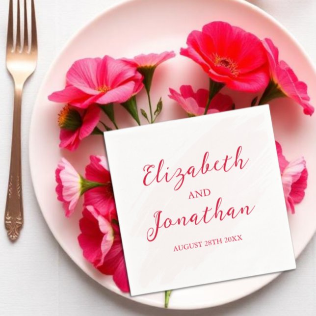 Guardanapo De Papel Cherry Red Wedding (Criador carregado)