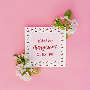Guardanapo De Papel Cherry Sweet Birthday