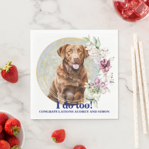 Guardanapo De Papel Chesapeake Bay Retriever I Doo Too Wedkins Napkins