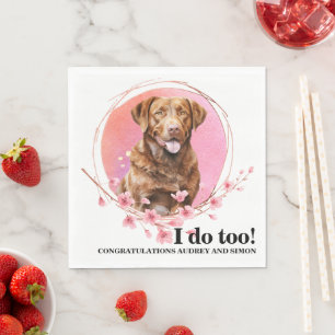 Guardanapo De Papel Chesapeake Bay Retriever I Doo Too Wedkins Napkins