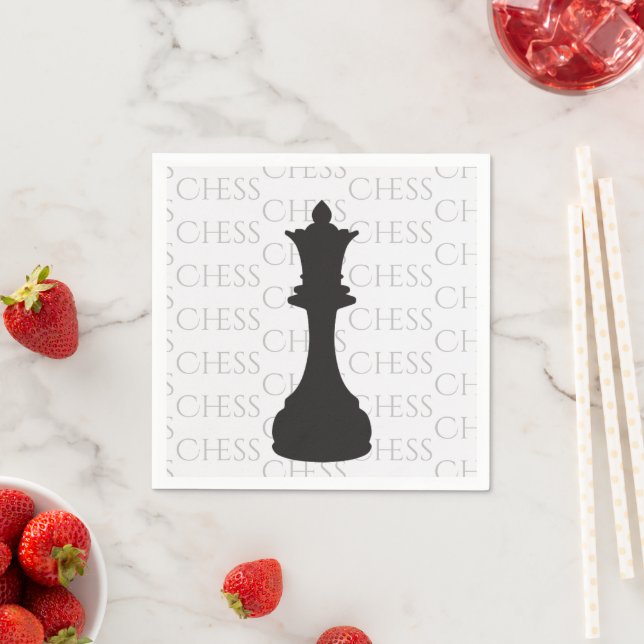 Guardanapo De Papel Chess Queen Classic Piece Modern (Insitu)