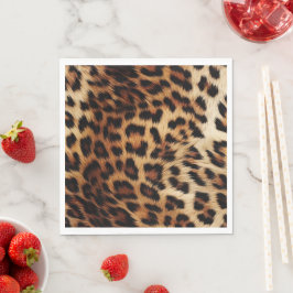Guardanapo De Papel Chic Brown Cream Leopardo