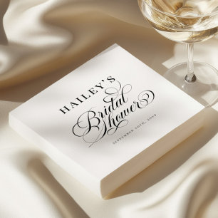 Guardanapo De Papel Chic Elegante Chuveiro de Noiva Personalizado