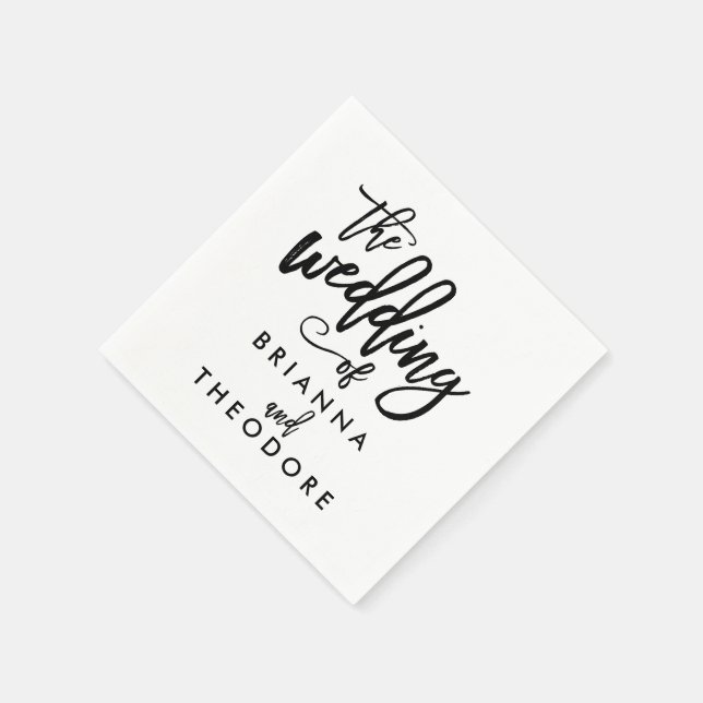 Guardanapo De Papel Chic Hand - Letra Wedkins Napkins (Canto)