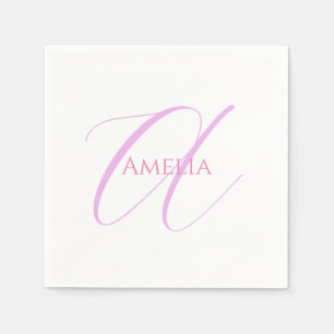 Guardanapo De Papel Chic Name Monograma - Letra Inicial Calliografia