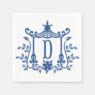 Guardanapo De Papel Chic Pagoda Monograma D Napkins