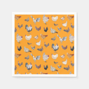 Guardanapo De Papel Chicken Happy Paper & Party Plates