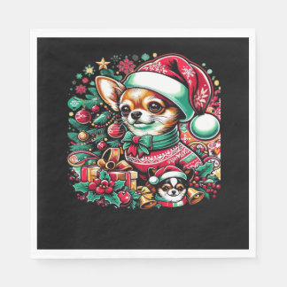 Guardanapo De Papel Chihuahua Christmas Cheer! Classic T-Shirt
