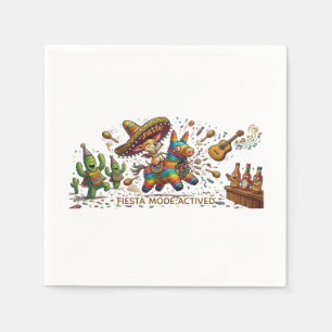 Guardanapo De Papel Chihuahua Engraçado Montado em Piñata Aniversário