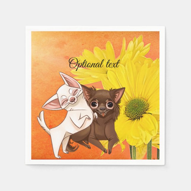 Guardanapo De Papel Chihuahua Paper Party Napkins (Frente)