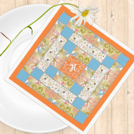 Guardanapo De Papel Chimney Quilt Block Paper Napkin