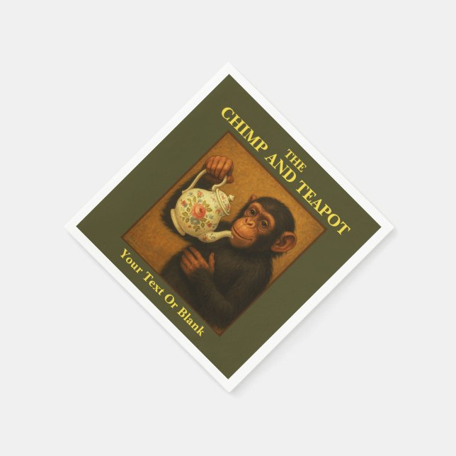 Guardanapo De Papel Chimp E Teapot Pub (Canto)