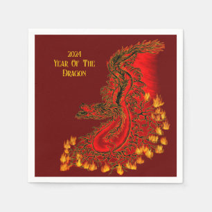Guardanapo De Papel China Dragon, 2024 Ano Do Dragão
