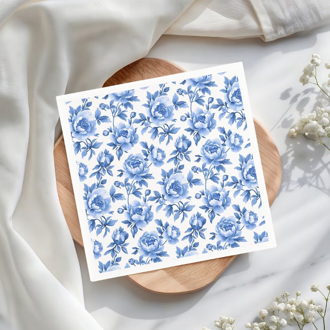 Guardanapo De Papel Chinoiserie Azul (Criador carregado)