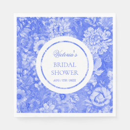 Guardanapo De Papel Chinoiserie Azul Branco Chá de Noiva