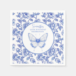 Guardanapo De Papel Chinoiserie Butterfly Birthday Plate