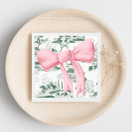Guardanapo De Papel Chinoiserie de Arco rosa Napkin