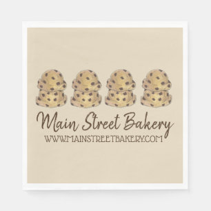 Guardanapo De Papel Chip Chocolate Cookie Dough Bakery Chef