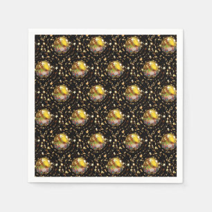 Guardanapo De Papel Chique estrelado dos Baubles da cena da natividade