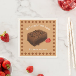 Guardanapo De Papel Choc Brownie Square e Raspberry - seu evento em