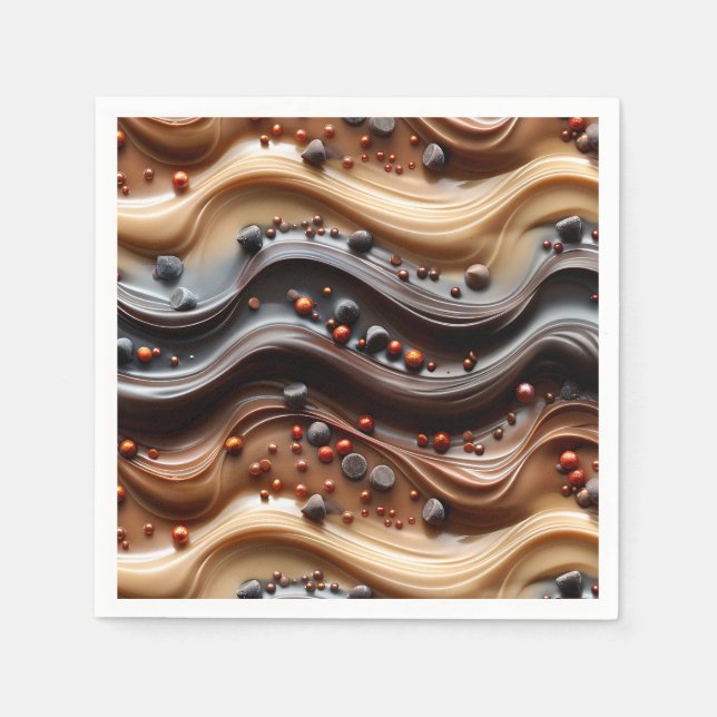 Guardanapo De Papel Chocolate Lover Sweet Cute Cozy Modern Food (Frente)