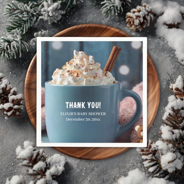 Guardanapo De Papel Chocolate Quente com Chá de fraldas de Creme Ocupa (Criador carregado)