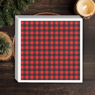 Guardanapo De Papel Chop Chop! Chá de fraldas Rustic Lumberjack Flanne