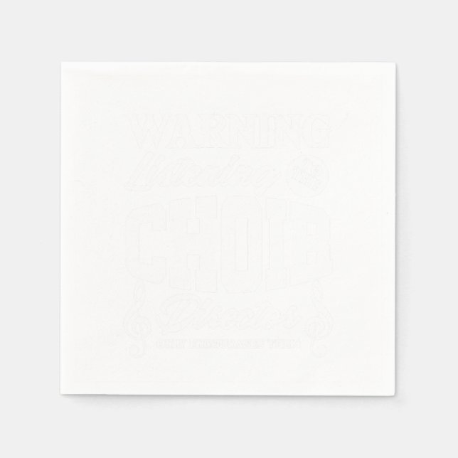 Guardanapo De Papel Chorus Chorus Choral Music Singer Gift (Frente)