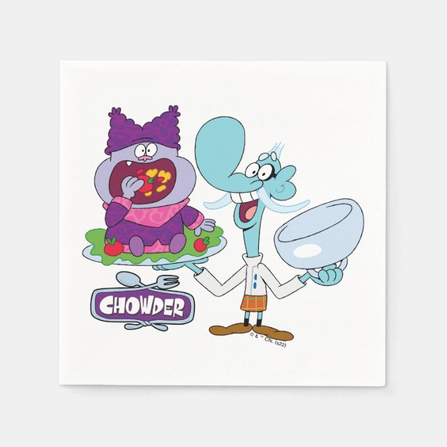 Guardanapo De Papel Chowder e Mung Daal (Frente)