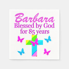 GUARDANAPO DE PAPEL CHRISTIAN 85º ANIVERSÁRIO PERSONALIZADO PARTY NAPK